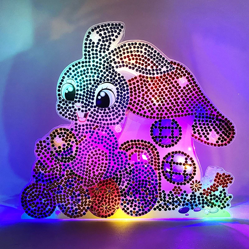2022 New DIY Diamond Painting Lamp Decoration Accessories for Kid